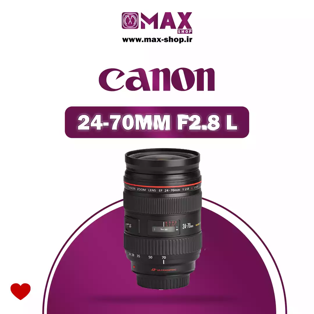 لنز حرفه ای کانن | Canon 24-70MM F2.8 I   دست دو